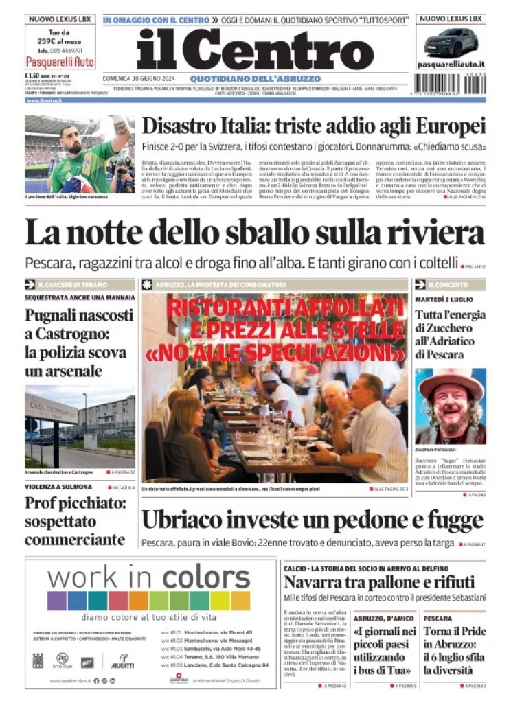 Prima-pagina-il centro-oggi-edizione-del-2024-06-30